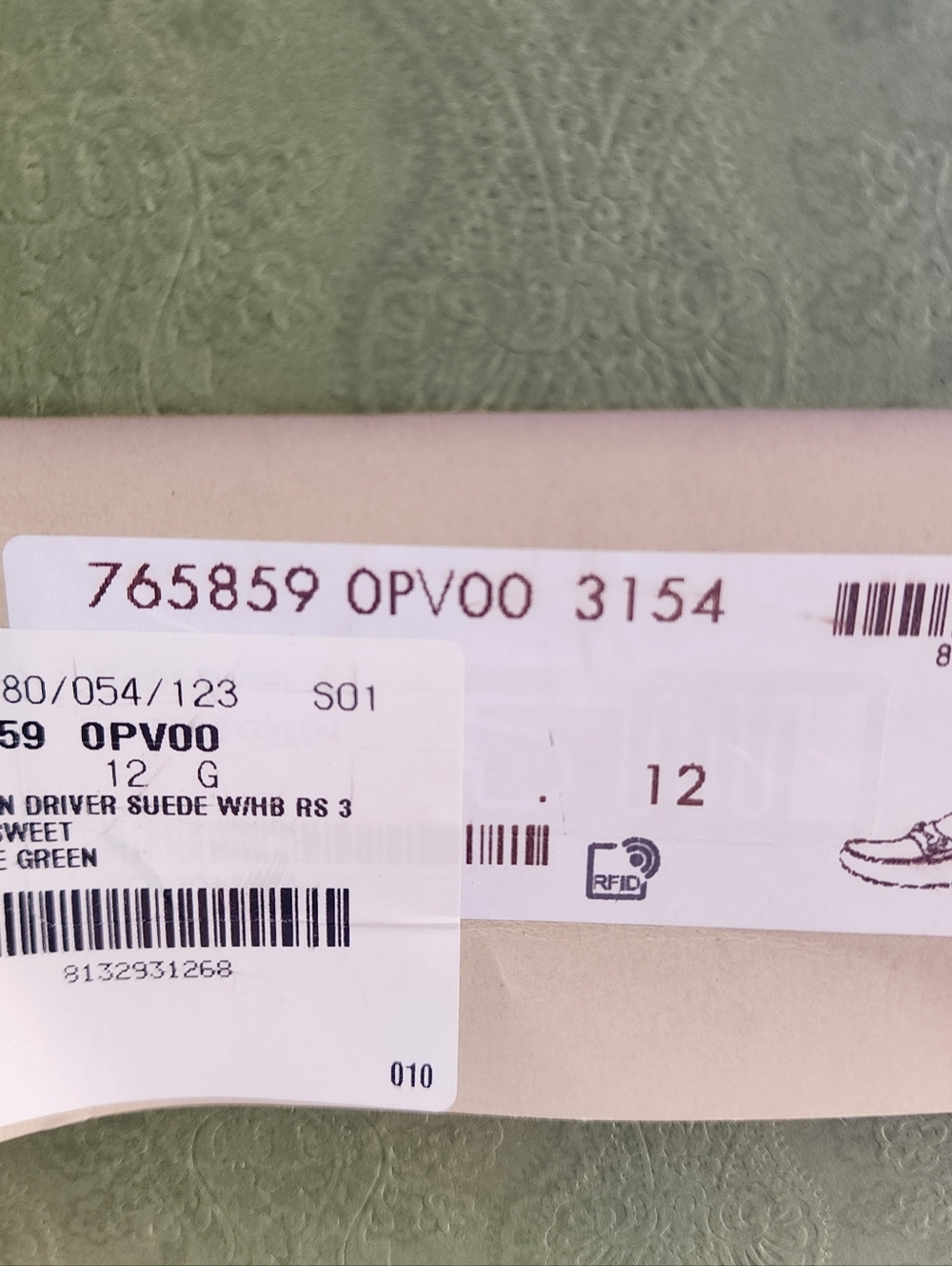 $950 Brand New Gucci GG Men's Vintage Green Suede Driver Loafers G 12 US 12.5 - Picture 2 of 10